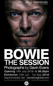 Flyer Bowie The Session Espronceda