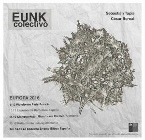 cartel eunk colectivo sebastian tapia y cesar bernal