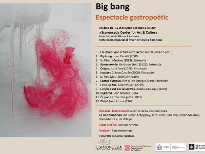 Big Bang Espectacle gastropoètic – de La Decimonònica