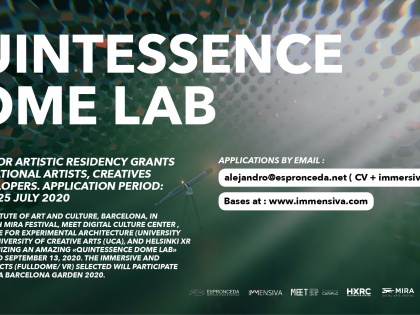 QUINTESSENCE DOME LAB : OPEN CALL