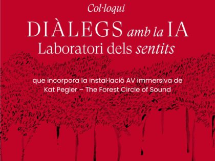 “Dialogues with AI” at the Mies van der Rohe Pavilion with the work “The Forest Circle of Sound” by Kat Pegler