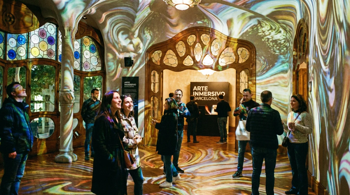 Arte inmersivo en Barcelona