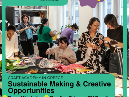 Join the Craft Academy 2026: Sustainable Making & Creative Opportunities