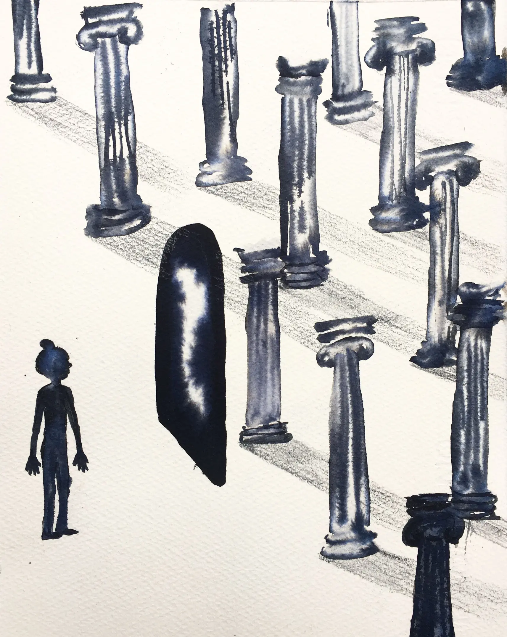 Obra de la artista Melissa Godoy Nieto para la exposición I Had a Flashback en Espronceda, centro de arte y cultura de Barcelona, que explora el inconsciente a través de ilustraciones de sueños y piezas tridimensionales.