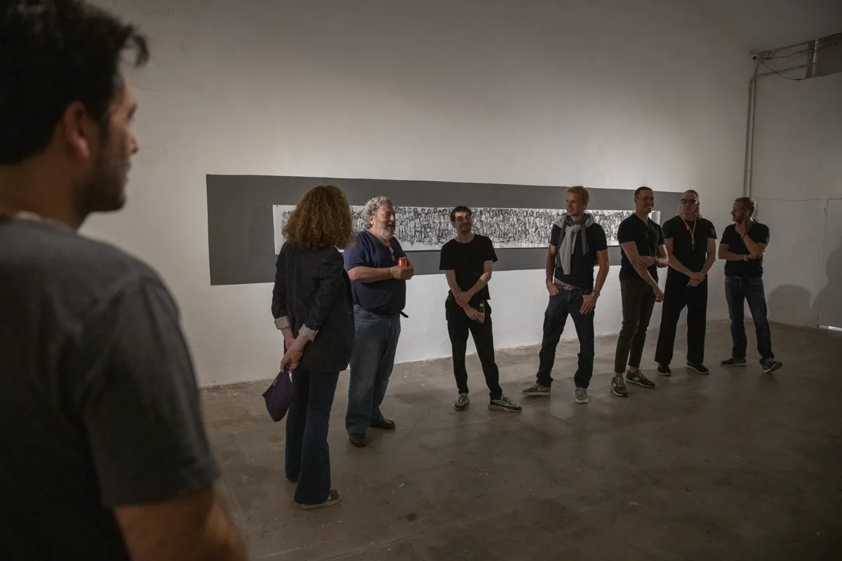 Foto de la inauguración del Premio de Arte Swab–Espronceda 2022 en Espronceda Barcelona, por Vitor Schietti