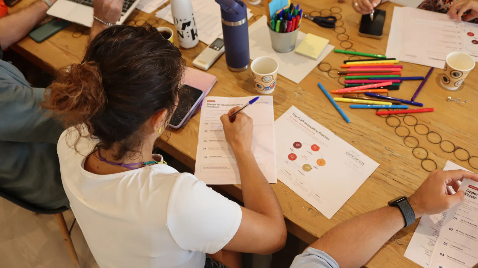 Taller de innovación: artesanía circular e impresión 3D en Espronceda