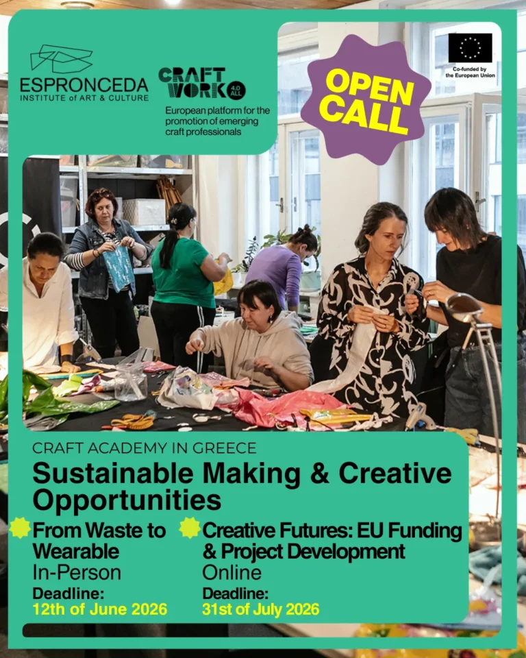 Join the Craft Academy 2026: Sustainable Making & Creative Opportunities