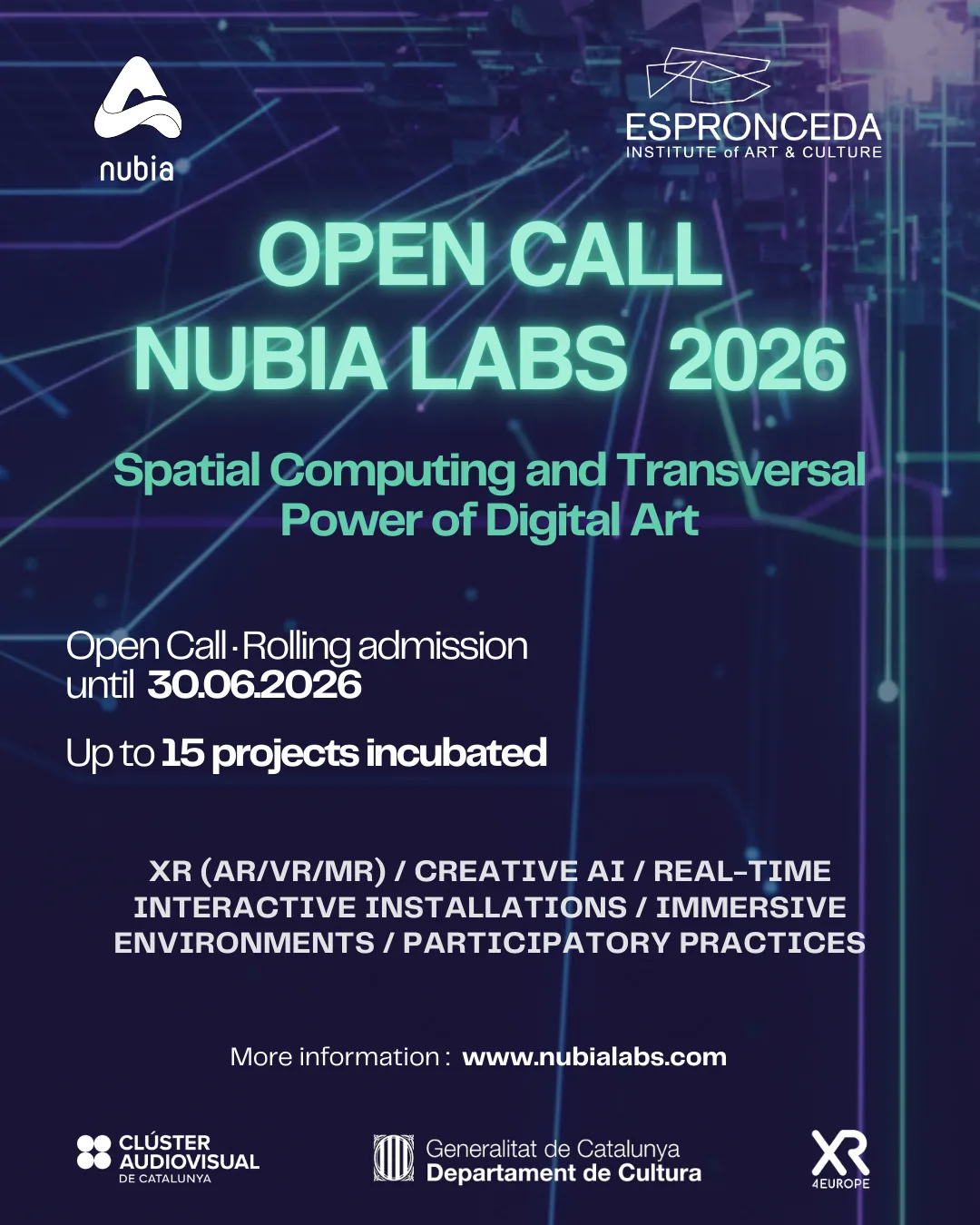 Open Call NUBIA Labs 2026