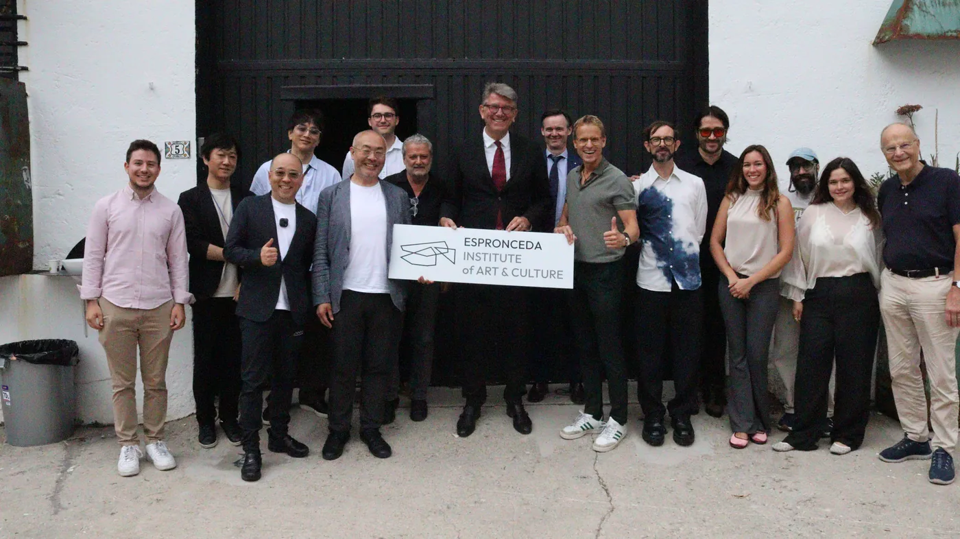 L’equip d’ESPRONCEDA amb el Dr. Wolfram Weimer a l’entrada del centre